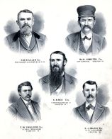 D.W. Scullen, W.H. Hamilton, C.S. Rex, C.W. Fahlsing, E.J. Bush, Union County 1876